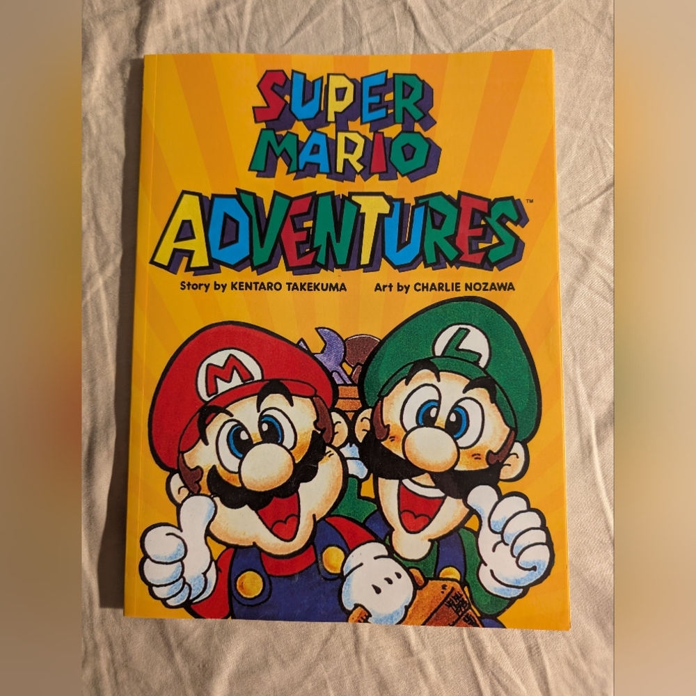 Nintendo Super Mario Adventures Graphic Novel - Yellow, Red & Green Cover